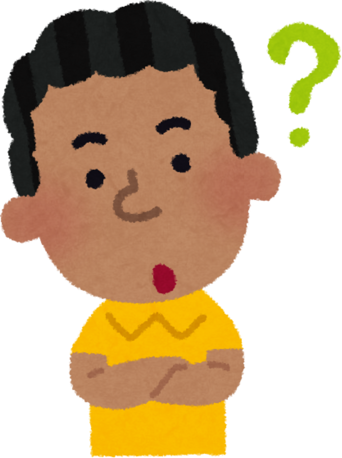 Illustration of a Puzzled Boy with a Question Mark