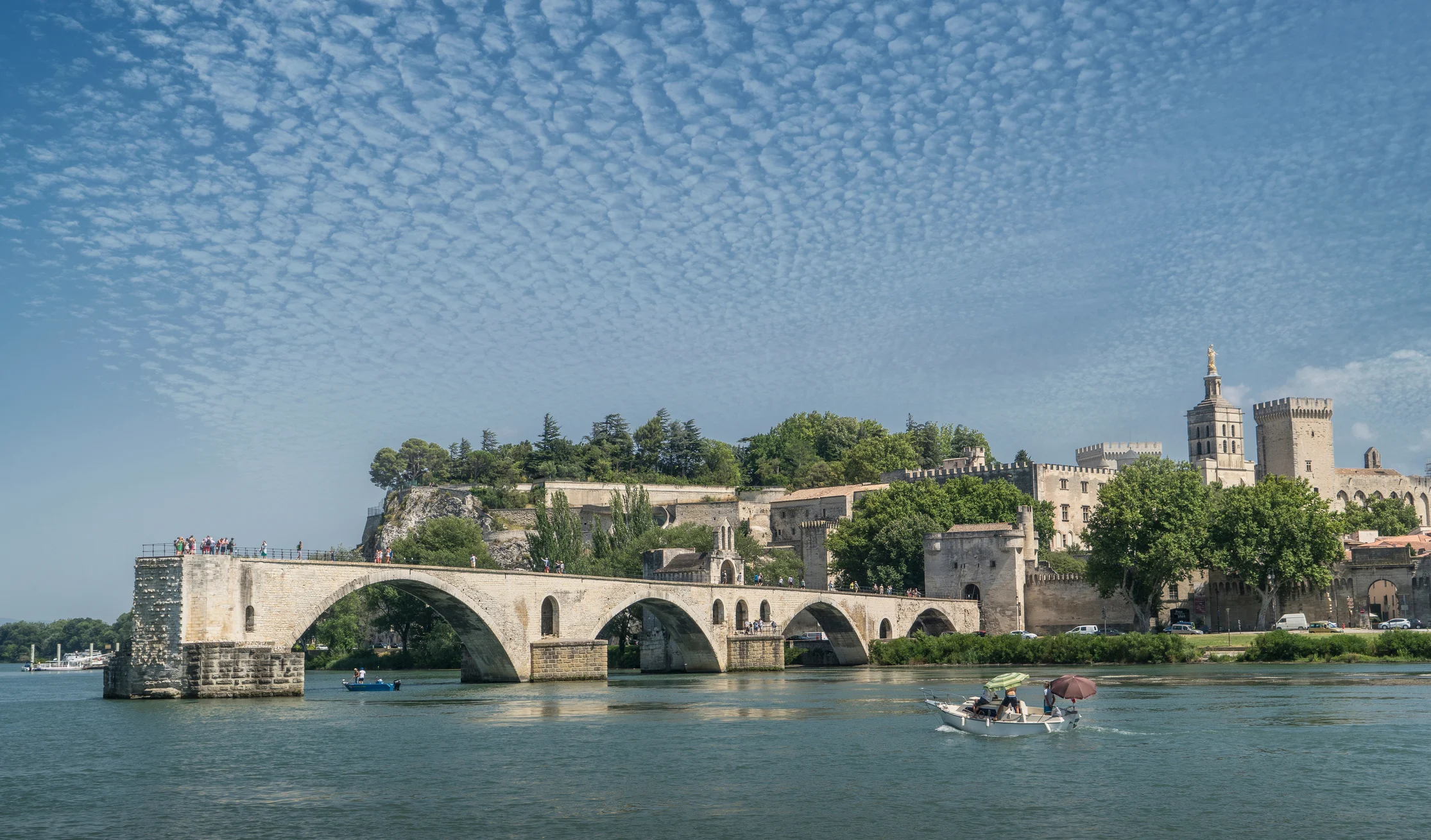 France. Avignon. The Avignon Bridge.