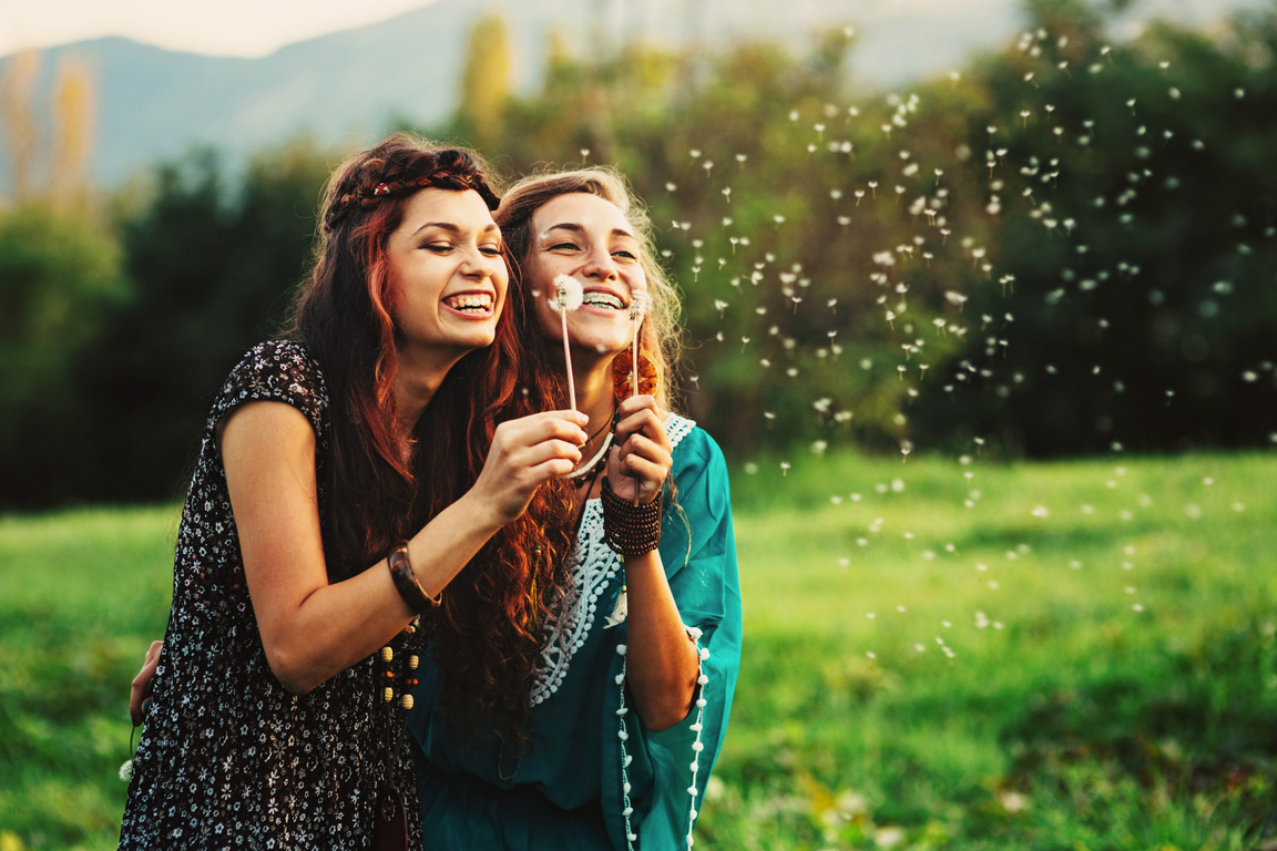 Happy friends