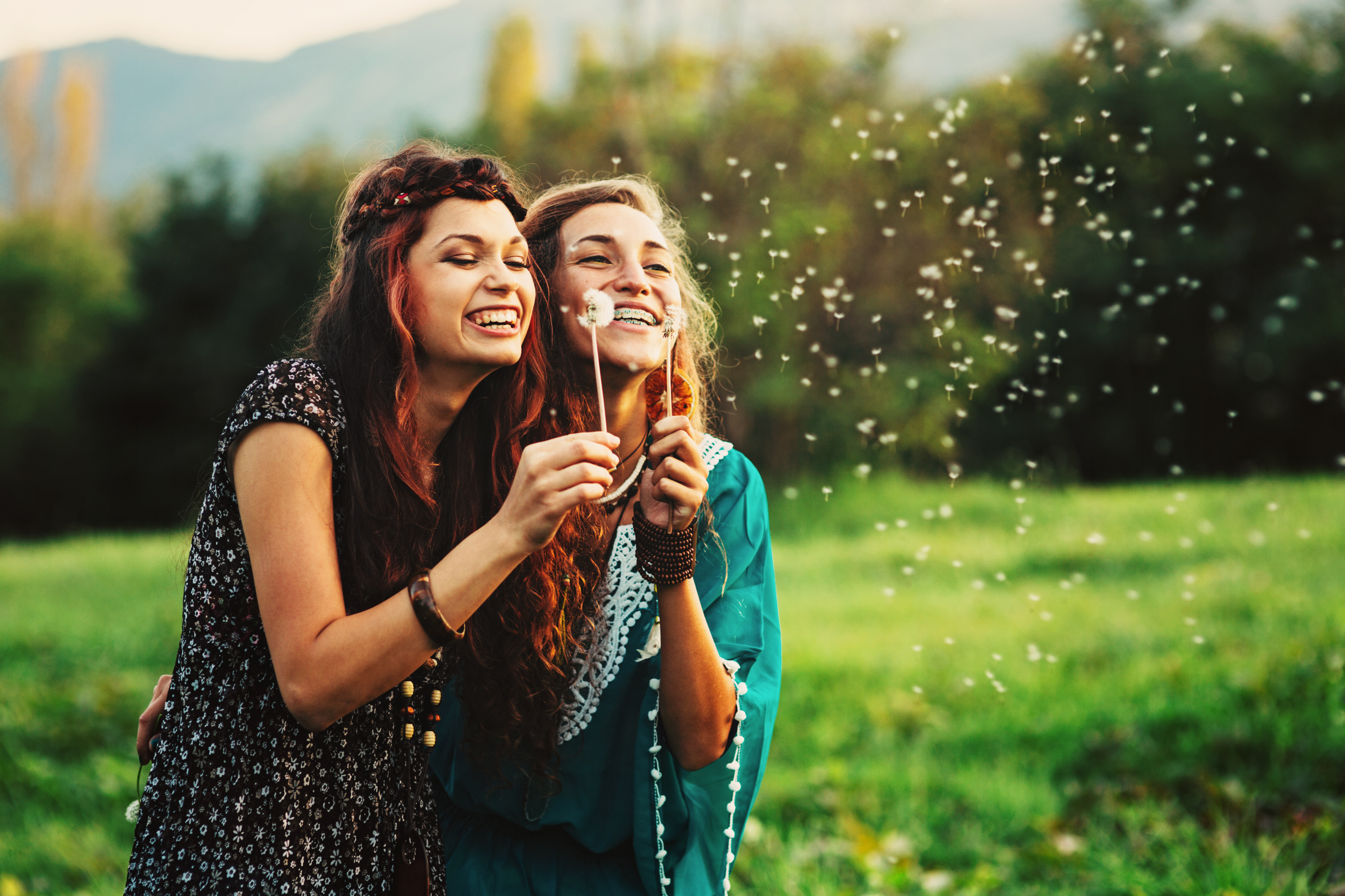 Happy friends